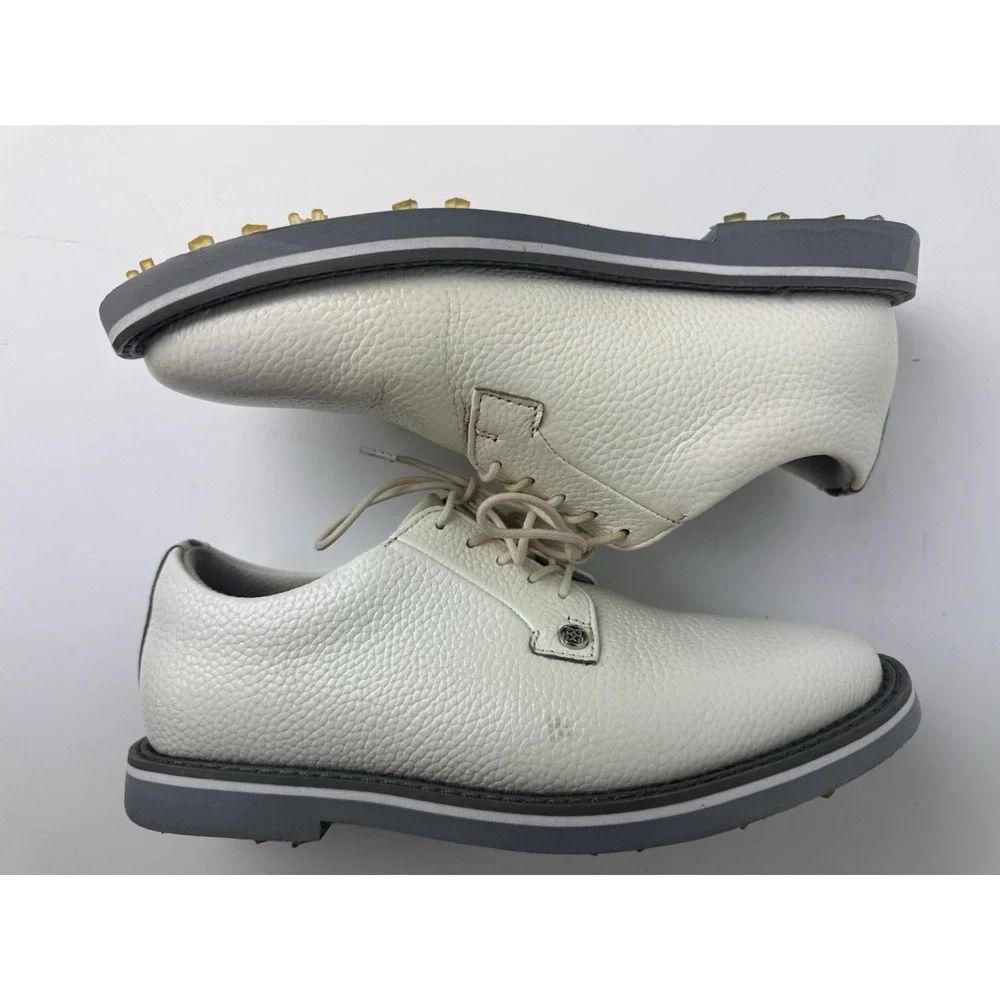 G/FORE Gallivanter Golf Shoes Mens 7 Pebble Grain Leather STYLE: GMF000001 S/MNT